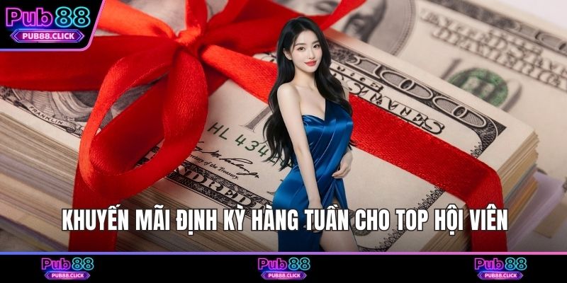 Khuyến mãi định kỳ hàng tuần cho top hội viên